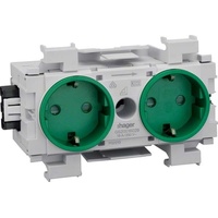 Tehalit Steckdose 2-fach gr GS2001 mgn