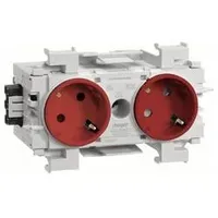 Tehalit Steckdose 2-fach 45 Grad GS20113020