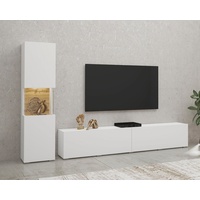 INOSIGN Wohnwand INOSIGN "Ava, Wohnzimmer-Set hängend/stehend montierbar, Vitrine, Lowboard",