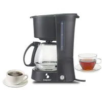 Beper BC.060 Black Drip Coffee Maker, 6 Cups, Drip,