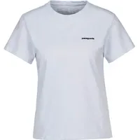 Patagonia P-6 Logo Responsibili-Tee Grau/Weiß M