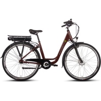 Saxonette City Plus" E-Bike 45 cm ruby red glänzend)