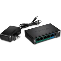 TRENDNET TPE-TG Desktop Gigabit Switch, 5x RJ-45, 32W PoE+