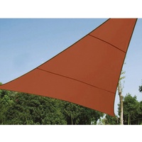 Perel Sonnensegel Terrakotta Dreieckig 3,6 x 3,6 m x