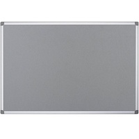 Bi-Office Pinnwand Feuerhemmend 150,0 x 120,0 cm Textil grau