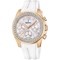 Festina Damen Analog Quarz Uhr mit Gummi Armband F20611/1