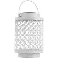 ETC Shop LED Solarleuchte 13 x 18 cm orientalisch-weiß