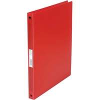 Q-Connect Ringbuch - A4 4 Ringe" rot-transparent