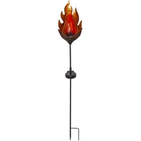 Star trading deutschland gmbh LED-Solarstab 'Melilla Flame', Flammenform, Bronze