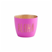 Cr8 A Gift Giftcompany Windlicht, M, Aloha, neon pink/GoldF