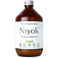 Niyok Mundspülung mit Kokosöl Pfefferminze