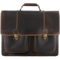 Buckle & Seam Nevada Aktentasche Leder 42 cm Laptopfach