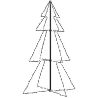 VidaXL Weihnachtsbaum Kegelform 160 LEDs Indoor Outdoor 78x120 cm
