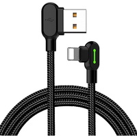 Mcdodo - USB-Kabel – Lightning 90 Grad abgewinkelt, LED,