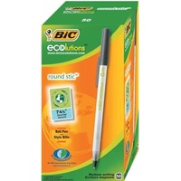 BIC Ecolutions Round Stic 0.4mm Kugelschreiber farblos/schwarz