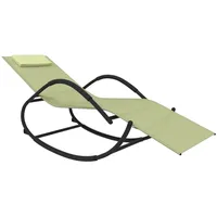 VidaXL Schaukelliege Creme Stahl und Textilene 158 x 60