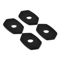 Highsider Montageplatten INDY SPACER Alu schwarz, für div. KAWASAKI