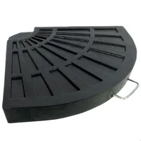 Aktive Dreieckiger Sonnenschirmständer Aus Polyresin - Black - 47