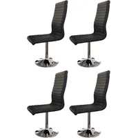 SalesFever Esszimmerstuhl 4er Set | schwarz