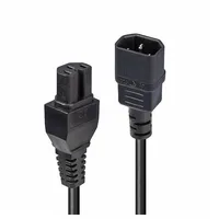 Lindy 30314 IEC Verlängerungskabel, 2 m Schwarz