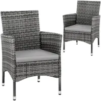 Tectake Rattansessel 57 x 59 x 85 cm 2