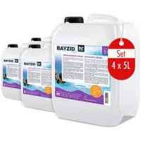 BAYZID® 4x 5 L Flockungsmittel flüssig für Pools