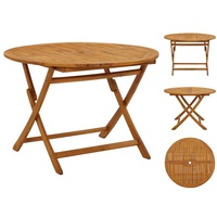 VidaXL Gartentisch Ø 110 x 75 cm braun