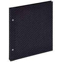 Walther design Fotoalbum schwarz 30 x 33 cm Buchschraubenalbum,
