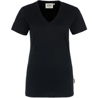 Hakro Damen V-Shirt Classic schwarz XL