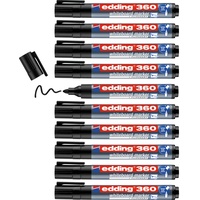 Edding 360 Whiteboard-Marker schwarz 1,5 - 3,0 mm, 10