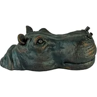 UBBINK Wasserspeier Nilpferd 15cm Grau