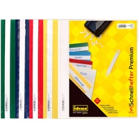 IDENA Schnellhefter A4, PP, Stärke 250 μ, 5er-Premium-Set, (rot,