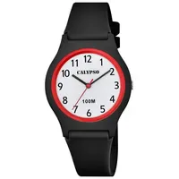 Calypso Ø 34 Kunststoff schwarz Analog Kinderuhr