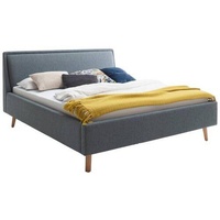 Meise Möbel Frieda blau Holz, Esche, 140x200 cm, Reach,