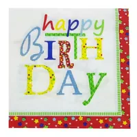 Papstar Catering-servietten 33x33 Happy Birthday 20 Stück
