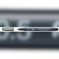 Pentel Pointliner Fineliner schwarz 0,5 mm, 1 St.