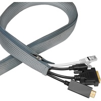 Logilink KAB0074 - mit Reißverschluss 2,0 m, grau