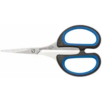 Wedo Silhouettenschere Soft-Cut schwarz-blau 10,5 cm