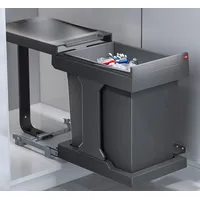 HAILO Mülleimer Küche, Einbau ab 40cm Schrank, Ausfahrautomatik -