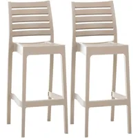 CLP 2er Set Barhocker Ares schlamm