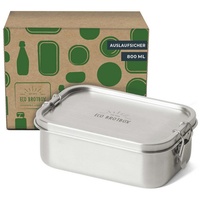 Eco Brotbox Lunchbox Yogi+ Edelstahl | Auslaufsichere Lunchbox mit
