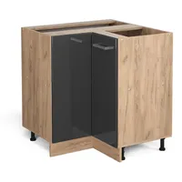 Vicco Eckunterschrank R-Line 87 cm Goldkraft Anthrazit