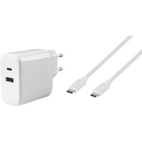 Vivanco Usb-c- Und Usb-a-ladegerät Viv62773 45w - White