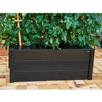 Juliana Pflanzkasten Schwarz 37 cm x 55 x 95
