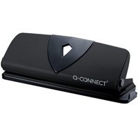 Q-Connect Doppellocher 16 Blatt Stanzleistung mit Anschlagschiene schwarz