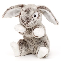 Uni-Toys - Hase mit Schlappohren, groß - Dunkelbraun-meliert -