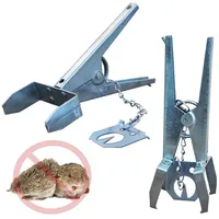 WEBBOMB Wühlmausfalle Set, Zangenfalle, aus Metall, 2 Stück