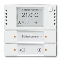 Busch-Jaeger Raumtemperaturregler UP KNX PowN std-ws glz, Thermostat, Weiss