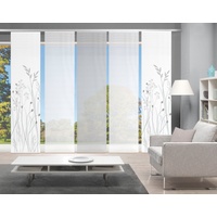 VISION S Schiebegardine GRASIL, halbtransparent, Höhe 260 cm, grau