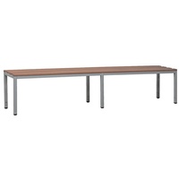 Gürkan Garderobenbank 107240 grau, buche Holz 200,0 cm